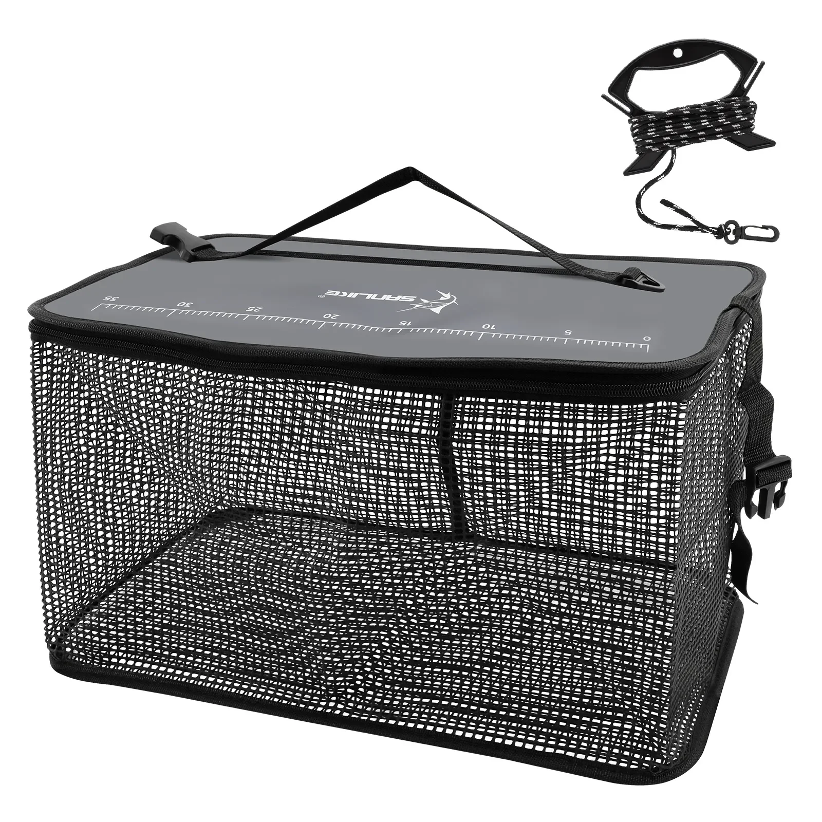 basket net for fishing SANLIKE Portable Floating Fishguard Net Protection Fishing Basket Sea – SANLIKE STORE