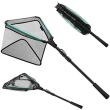 Load image into Gallery viewer, SANLIKE Floating Fishing Net Fish Folding Landing Net with Telescopic Pole Handle Durable Rubber Coated Collapsible Net Fishing
