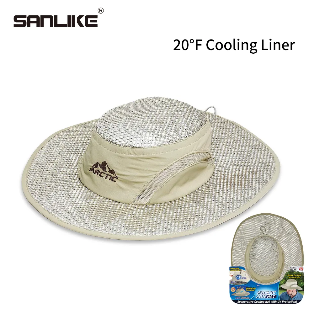 SANLIKE Brimmed Hat UV Protection Fisherman's Hat Anti-Sunstroke Air Conditioner Hat Hiking Mountaineering Outdoor Fishing Hat