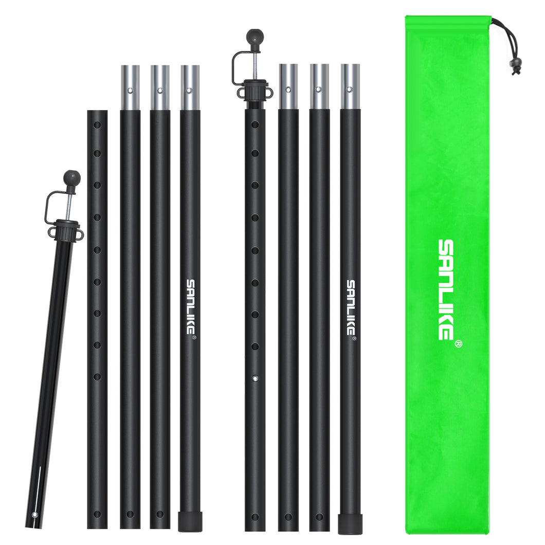 SANLIKE 4-section adjustable tarp poles camping tent poles aluminium telescopic poles for tent shelters Easy to assemble