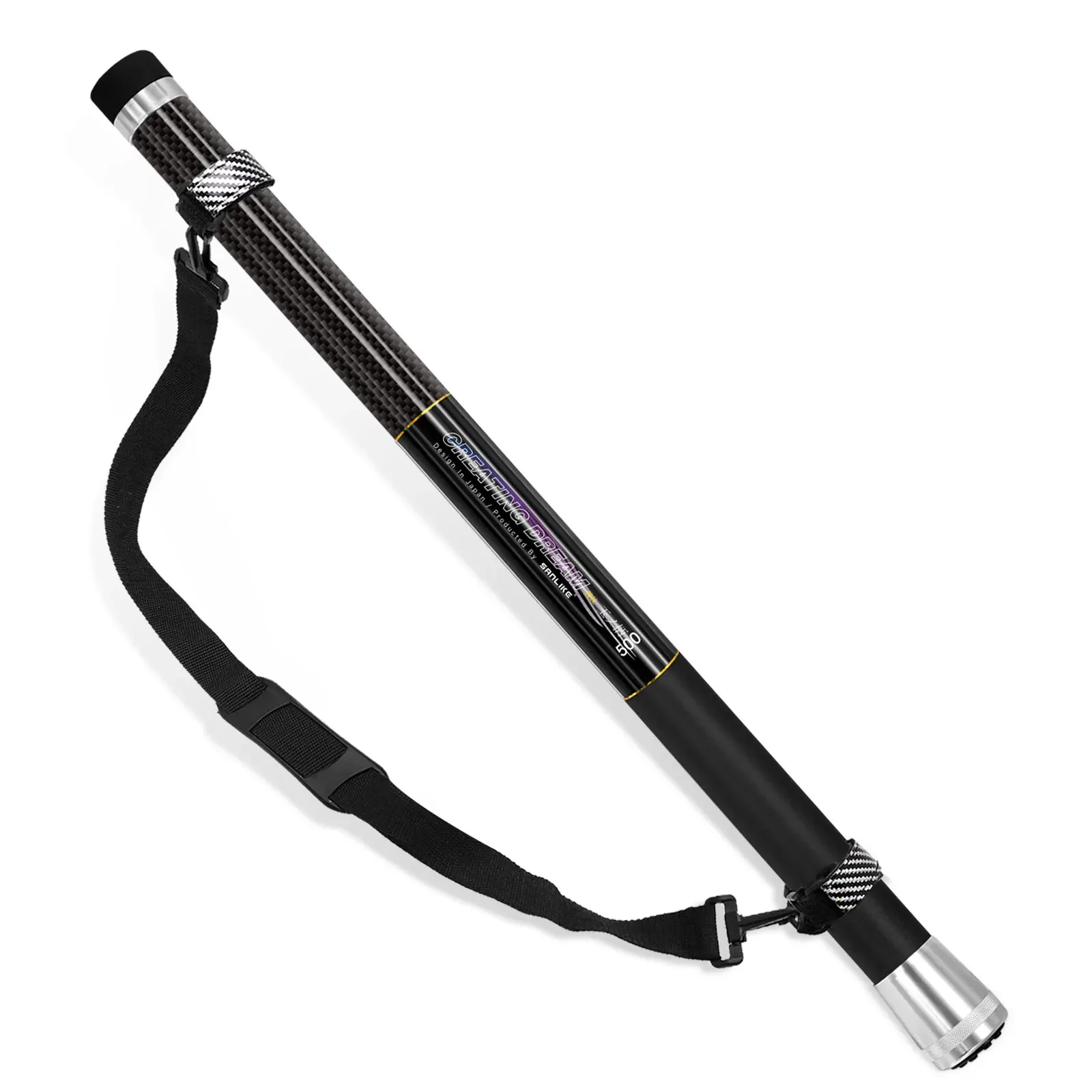 最大の割引 SANLIKE 5m Retractable Fishing Landing Net Carbon Fibre Pole その他