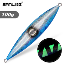 Load image into Gallery viewer, SANLIKE Slow Jig 100g 150g 250g 1pc Lead Lures for Sea Fishing Hard Bait Fishing Artificial Slow Jigging Artificial Baits
