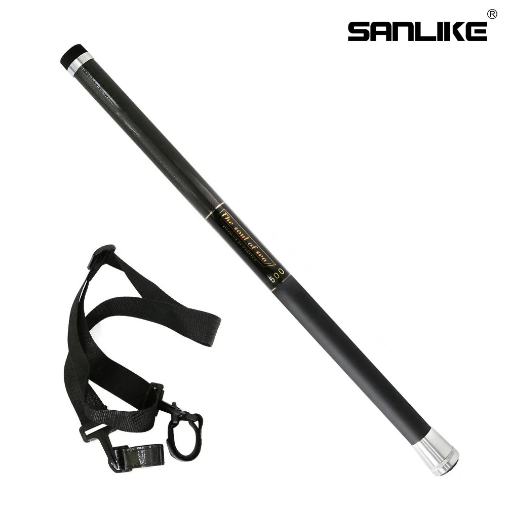 SANLIKE 5m/6m Portable Telescopic Extension Carbon Fiber Fishing Landing Net Handle Rod Pole Stretch Brail Retractable Gear Tool