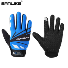 Load image into Gallery viewer, SANLIKE Cycling Gloves Touch Screen Cycling Gloves Non-slip Breathable Mountaineering Sports Fitness Outdoor Gloves
