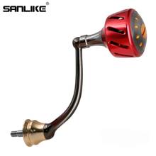 Load image into Gallery viewer, SANLIKE Red Fishing Reel Handle Left/Right Threaded Aircraft Aluminum Fishing Tool for Shimano Spinning Reel Fishing Accessories
