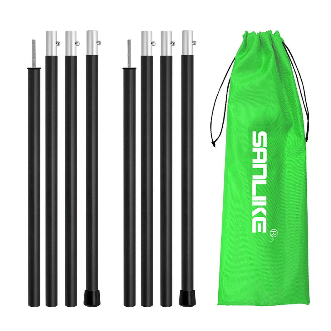 SANLIKE 2set Tent Pole Telescopic Adjustable Tarp Aluminium Alloy Support Rods Awning Shelter Outdoor Hiking Camping Accessories