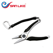 Load image into Gallery viewer, SANLIKE Multi-Function Fishing Pliers Tainless Steel Fishing Line Scissors Fishing Tackle Grip Split Ring Pliers Pesca Tool
