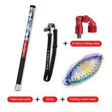 Load image into Gallery viewer, SANLIKE Fishing Net Telescoping Foldable Landing Handle Folding Frame Pole for Carp Fishing Tackle Catching Releasing
