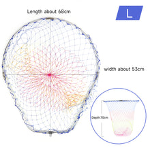 Load image into Gallery viewer, SANLIKE Portable Folding Fishing Net 12mm Screw Collapsible Aluminium Oval Frame Nylon Landing Dip Net Tackle Accessories
