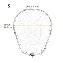 Load image into Gallery viewer, SANLIKE Folding Fishing Net Collapsible Aluminum Oval Frame 12mm Screw Nylon Mesh Landing Dip Net Fishing Tackle Accessories
