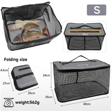 Load image into Gallery viewer, SANLIKE Living Fish Bucket Multifunction Folding Fish Guard Net Portable Water Tank Fishing Tackle Live Fish Box Storage Case
