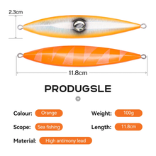 Load image into Gallery viewer, SANLIKE Slow Jig 100g 150g 250g 1pc Lead Lures for Sea Fishing Hard Bait Fishing Artificial Slow Jigging Artificial Baits
