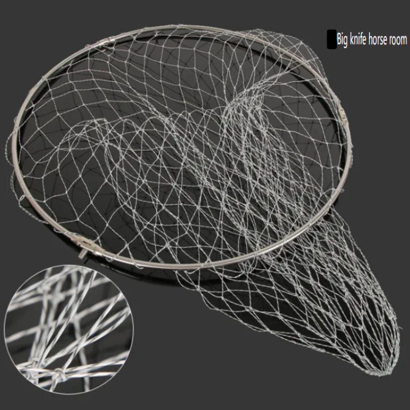 SANLIKE Stainless steel net ring Round net ring Fishing net head Foldi – SANLIKE STORE SANLIKE Stainless steel net ring Round net ring Fishing net head Foldi – SANLIKE STORE