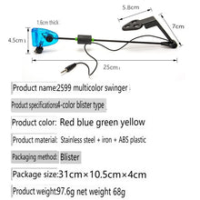 Load image into Gallery viewer, Carp Sea Rod WobblerFour Colour Flashing Stainless Steel TensionerCooper Fishing Bracket AlarmAccessoriesAlarm Bite Indicator
