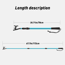 Load image into Gallery viewer, SANLIKE Blue Telescopic Hooks Floating Telescopic Aluminium Spear Rods Accessories Docking Push Rods Outdoor Fishing Tools
