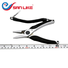 Load image into Gallery viewer, SANLIKE Multi-Function Fishing Pliers Tainless Steel Fishing Line Scissors Fishing Tackle Grip Split Ring Pliers Pesca Tool
