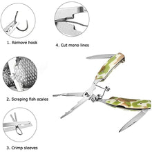 Load image into Gallery viewer, SANLIKE Fish Lip Grip Multifunctional Fishing Pliers Aluminium Alloy Scissors Line Cutter Hooks Remover Tool Accessories
