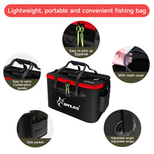 Load image into Gallery viewer, SANLIKE 40cm Portable folding fish bucket EVA waterproof material Outdoor camping Fishing box Suitable for travelling, hiking
