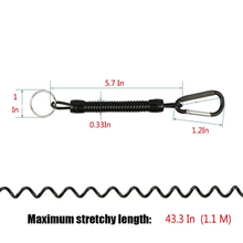 Load image into Gallery viewer, SANLIKE 8PC Fishing Rowing Ropes Lanyards Retention String Rope Fishing Camping Snap Secure Lock Fishing Tackle Tool Accessories
