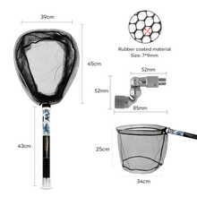 Load image into Gallery viewer, SANLIKE Fishing Net Glass Fibre Handle Rod Telescoping Foldable Landing Net Pole With Adapter Fishing Equipment Tools
