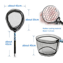 Load image into Gallery viewer, SANLIKE 3m Fishing Net With Folding joint Telescoping Carbon Pole Landing Handle Folding Nylon Net Fishing Tackle Tool
