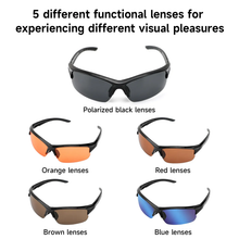 Load image into Gallery viewer, SANLIKE Interchangeable Lens Polarised Eyewear Special HD Sunglasses Night Vision Cycling Eyewear Polarised Fishing Eyewear
