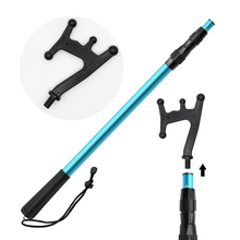 Load image into Gallery viewer, SANLIKE 1.7M Boat Hook Telescopic Aluminium Alloy Pole Durable Rustproof Rubber Anti-slip Handle Hook Boat Crashproof Parts
