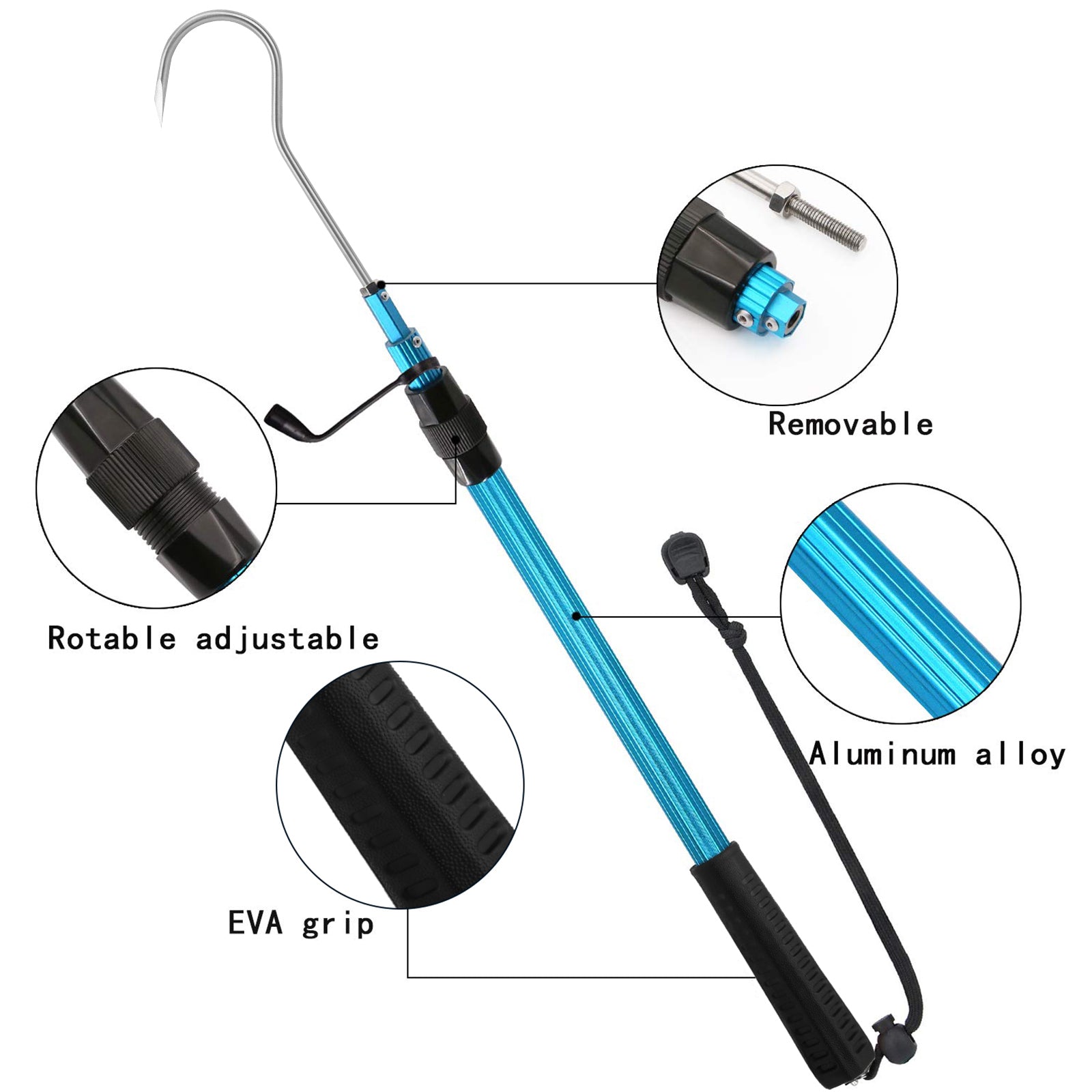 SANLIKE Stainless Steel Telescopic Fishing Hooks Saltwater Fishing Hoo – SANLIKE STORE