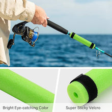 Load image into Gallery viewer, Fishing rod sponge cover can be polished EPE pearl cotton side opening protective cover fishing rod fishing tackle accessories
