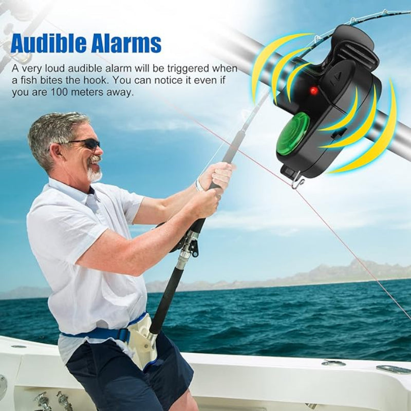 Electronic Fish Alarms 4-PC Electronic Fishing Bite Alarms With Sound ...
