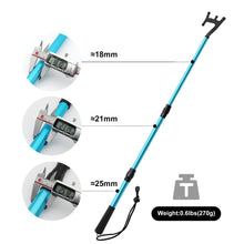 Load image into Gallery viewer, SANLIKE Blue Telescopic Hooks Floating Telescopic Aluminium Spear Rods Accessories Docking Push Rods Outdoor Fishing Tools
