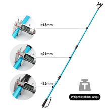 Load image into Gallery viewer, SANLIKE Blue Telescopic Hooks Floating Telescopic Aluminium Spear Rods Accessories Docking Push Rods Outdoor Fishing Tools
