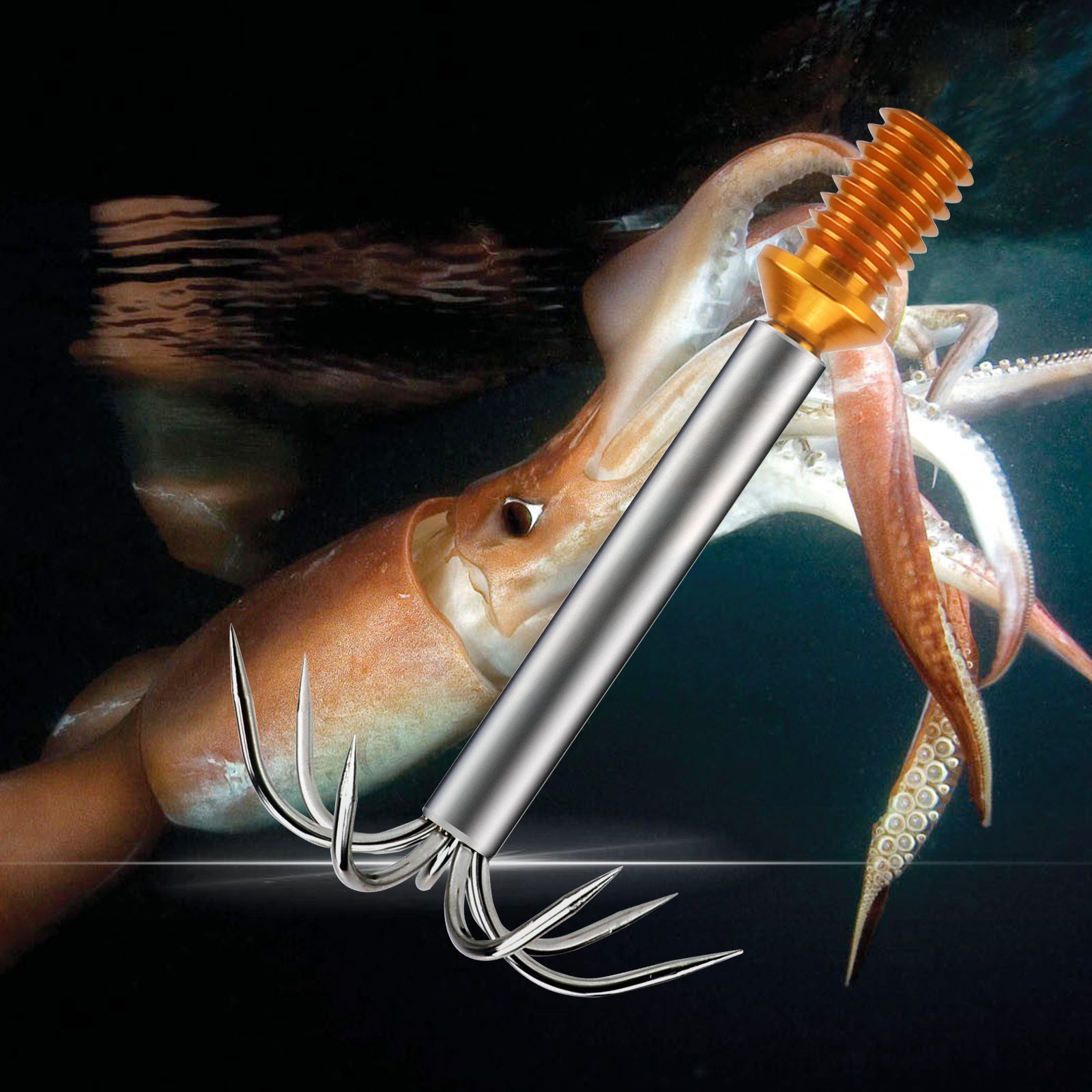 20PCS/Lot Plastic Squid Umbrella Hook Covers Wood Shrimp