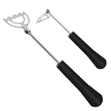 Load image into Gallery viewer, SANLIKE Shrimp Bait Shovel Portable Stainless Steel Rotatable Shovel Fish Bait Black Anti-Slip Grip Fishing Tackle Accessory
