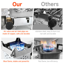 Load image into Gallery viewer, SANLIKE Outdoor Folding Camping Gas Stove Wind Proof Gas Stove Portable Hiking Camping Gas Burner Foldable Mini Gas Stove Cassette
