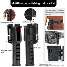 Load image into Gallery viewer, SANLIKE Fishing Rod Pole Inserter Multi Color Adjustable Fishing Rod Belt Fishing Rod Belly Support Holder Fishing Tackles Tool
