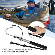 Load image into Gallery viewer, SANLIKE 60cm Telescopic Fishing Hook Stainless Steel Hook Aluminium Telescopic Pole Rubber Grip Outdoor Fishing Accessories
