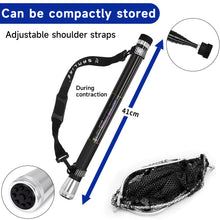 Load image into Gallery viewer, SANLIKE 3m Fishing Net With Folding Head Set Telescoping Carbon Fiber Landing Handle Pole Foldable PE Net Fishing Tackle
