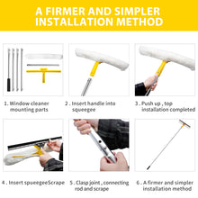 Load image into Gallery viewer, SANLIKE Windows Cleaning Brush Multifunctional Window Cleaner Telescopic Rod Outdoors Window Washing Tool Equipment
