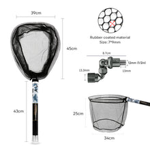 Load image into Gallery viewer, SANLIKE Fishing Net Glass Fibre Handle Rod Telescoping Foldable Landing Net Pole With Adapter Fishing Equipment Tools
