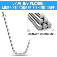 Load image into Gallery viewer, SANLIKE Adjustable Fishing Gaff -  Telescopic Sharp Fishing Hook Gaffs Durable Rust-Resistant for  Freshwater Saltwater Fishing gaff
