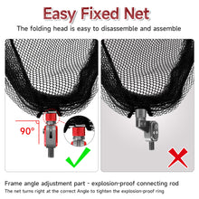 Load image into Gallery viewer, SANLIKE Fishing Landing Net Adapter Aviation Aluminum Dip Net Folding Joint 1/2inch Standard Head Connector Fishing Tool
