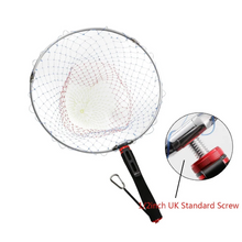 Load image into Gallery viewer, SANLIKE Fishing Net Fish Landing Hand Net Tackle EVA Wrap Aluminium Hook Baitcasting &amp; Fly Fishing Brail Handle Tool
