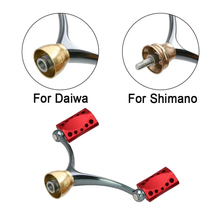 Load image into Gallery viewer, SANLIKE Aluminium Fishing Reel Handle for Daiwa Drum Reel and Baitcasting Fishing Reel Double Arm Pulley Fishing Accessories
