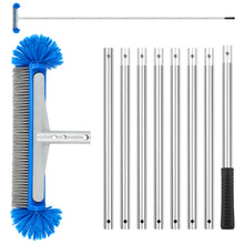 Load image into Gallery viewer, SANLIKE Pool Brush with Round Ends with EZ Clip for Cleaning Pool Walls, Steps, Inground/Above Ground Swimming Pool 10FT Pole 318CM
