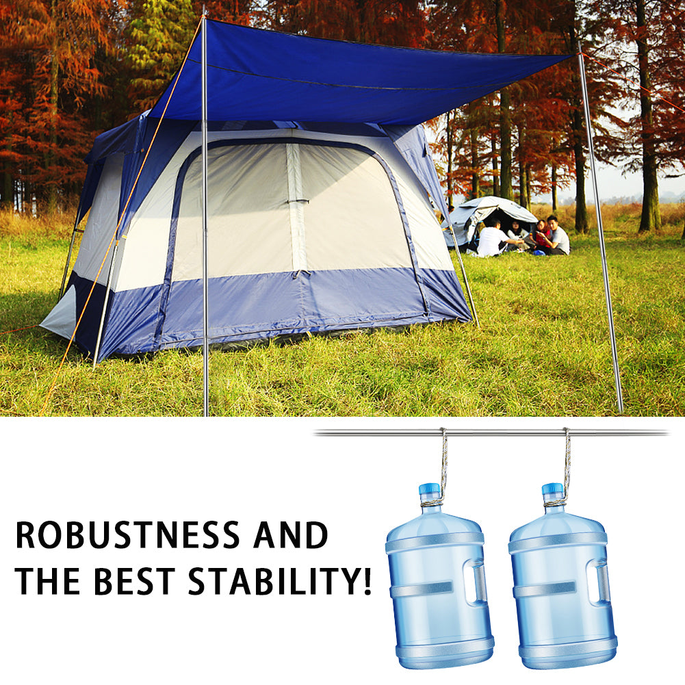 best tarp pole SANLIKE Tent Poles Flysheet Pole Adjustable Tarp Pole Stainless Steel – SANLIKE STORE