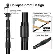 Load image into Gallery viewer, SANLIKE 2.5m Aluminium Retractable Tarp Pole Retractable Tent Pole Shelter Support Pole Tarpaulin Pole Camping Hiking Tools
