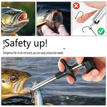 Load image into Gallery viewer, SANLIKE Fishing Combat Belt Adjustable Fishing Belly Top Hook Removal Tool Stainless Steel Hook UnhookerFishing Tool Accessories
