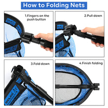 Load image into Gallery viewer, SANLIKE Float Fishing Net Carbon Steel Telescoping Foldable Landing Net Retractable Pole Fishing Equipment Accessories
