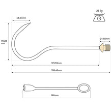 Load image into Gallery viewer, SANLIKE Fishing Hook Stainless Steel Gaff Tip with 1/2 UNC Fishing Tool Accessories
